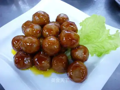 Sweet and sour taro balls