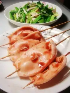 Japanese-style grilled squid