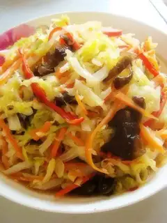 Three shredded salad