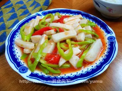 Hot and sour rice cake