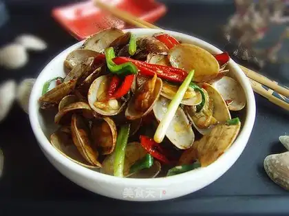 fried clam in soy sauce