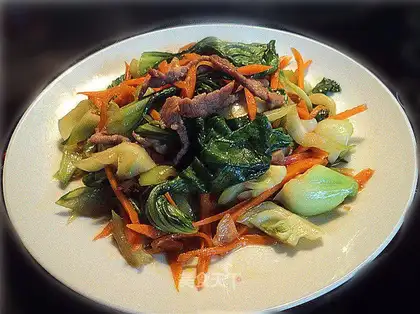 Home-cooked stir-fried three shredded silk