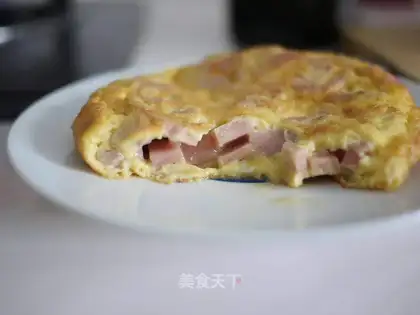 Lunch meat omelet