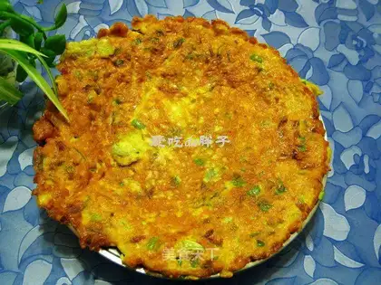 Green pepper omelet