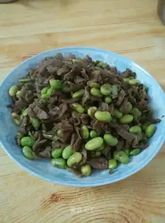 White radish and fried beans