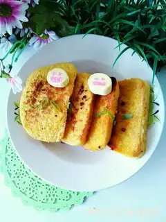 Fries of soft eggs