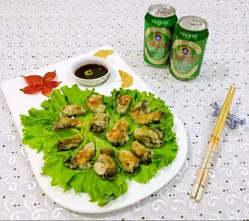 Iron-fried oysters