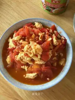 Tomato fried eggs