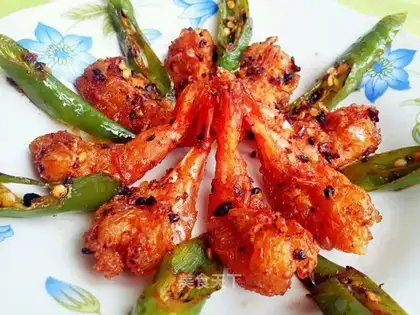 Garlic bean shrimp