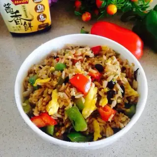 Soy sauced rice
