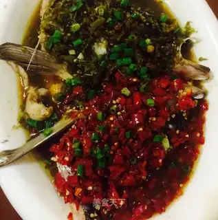Double-coloured pepperfish head
