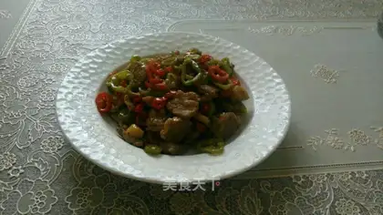 Chili fried meat