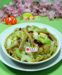 Cow's belly is full of cabbage
