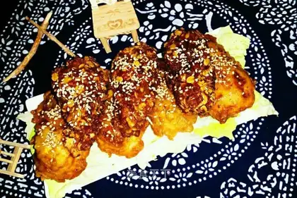 Honey mustard and chicken wings
