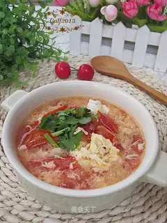 Potatoe eggflower soup