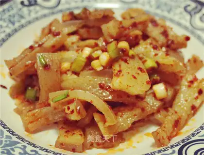Spicy pig skin