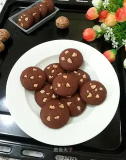 walnut cocoa cookies