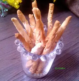 Sesame sticks, crackers