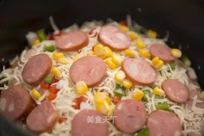 Bacon ham pizza