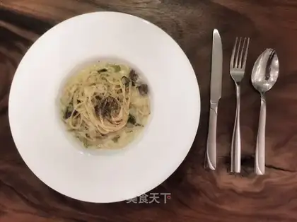 It's pasta bacon