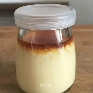 Egg milk pudding