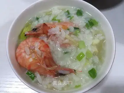 Delicious seafood congee