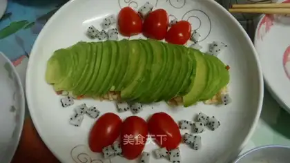 Cream shrimp apple salad