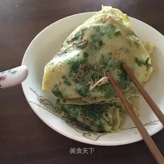 Celery egg pancakes