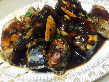 Home-cooked fish