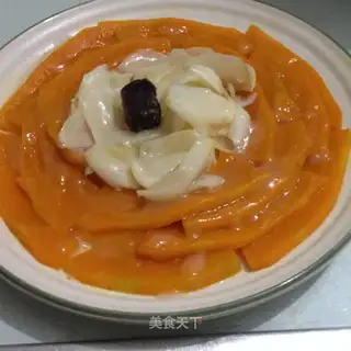 Pumpkin steams lilies
