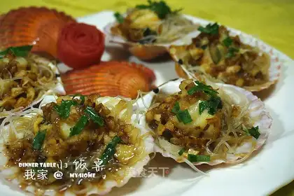 Garlic scallops