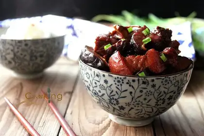 Flaming mushrooms