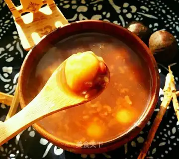 Red bean rice congee
