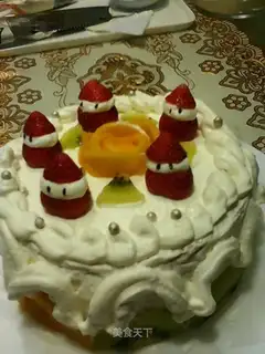 Christmas Snow Baby Cake