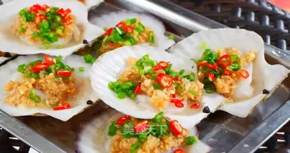 Baked scallops