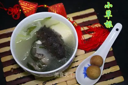 Cream ribs, seafood tofu soup