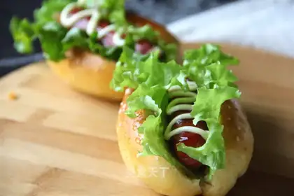 American hot dog bread