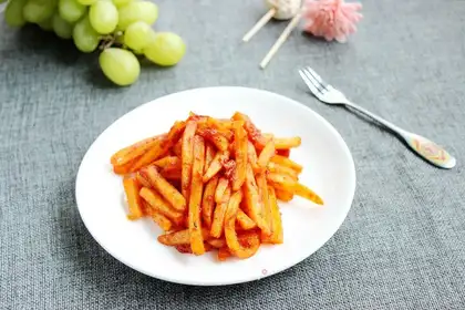 Roller ketchup fries