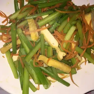 Celery carrots and beans