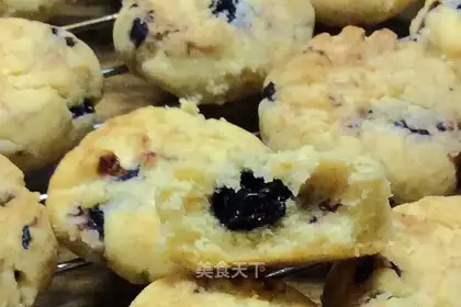 Double butter, all wheat blueberries