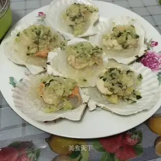 Garlic scallops