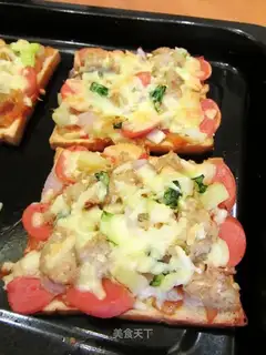 Souffle toast pizza