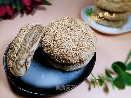 Sesame sauce pancakes
