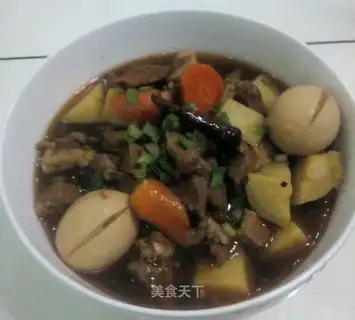 Carrot potato roast beef