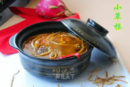 We have beef soup in winter