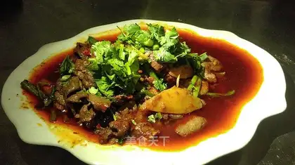 Hot ox liver