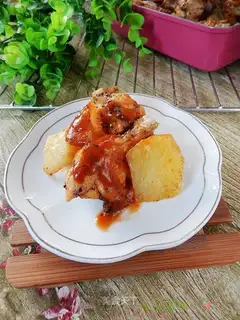 Black pepper potato wings