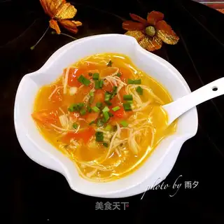 Bones, tomatoes, golden mushrooms