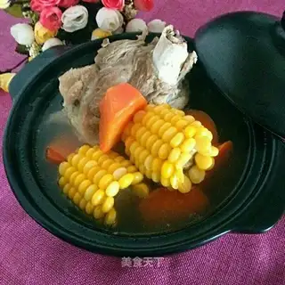 Carrot corn soup