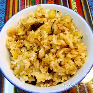 Potato mushroom greasy rice